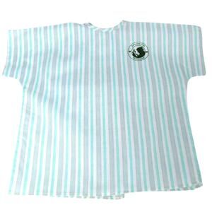 American Girl Doll Hospital Doctor Gown Pleasant Co Label Ties Back Striped Vtg